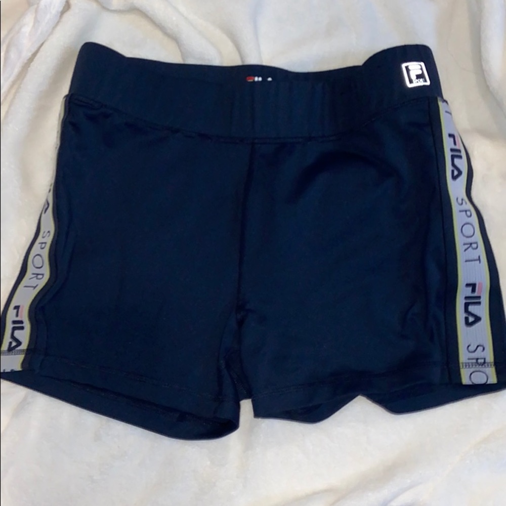 fila tight fitting spandex shorts